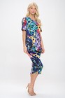 Travel Knit Capri Set  A-line Ss new  Jostar Stretchy No-iron Poly span  441