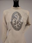 Vintage 1960   s Silver Studded Tunic Dress W Button Rear