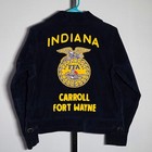 Vntg Women s Sz 103-36 Ffa Agricultural Jacket W 3 Pins   Tie Fort Wayne Indiana