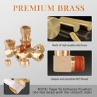 119pcs Dot Air Line Fittings Kit  Brass Compression 6 Size 1 4  1 8  3 8  1 2   