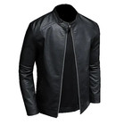 Men s Black Biker Motorcycle Cafe Racer Rider Genuine Cowhide Leather Jacket