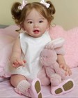 Painted Lovely Toddler Girl 28in Reborn Baby Doll Rooted Hair Festival Toy Gifts