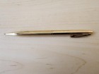 Vtg Sheaffer Mechanical Pencil 23kt Gold Electroplate White Dot Ribbed Twist Usa