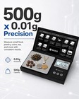 Maxus Digital Pocket Gram Scale 500g X 0 01g High 5 x3 x0 75   Black