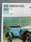 Hispano-suiza Automobile 1919-32 Luxury France Car Ephemera Litho Photo Postcard