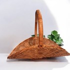 Xl Vintage Wicker Gathering Basket Herb Flower Garden French Country Style Wood