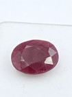 4 76ct Certified Natural Ruby Oval Faceted Red Loose Ring Gemstone 11 8x9 8mm