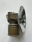 Vintage Justrite Carbide Brass Coal Miners Oil Lamp Light Antique Untested