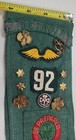 Vintage 1940 s Girl Scout Uniform Merit Sash Badges Patches Pins Lot Troop 92 