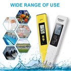 2pcs Digital Lcd Ph Meter Pen  tds Ec Water Purity Ppm Temperature Tester_tool