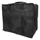 14 Inch Deep Black Water Resistant Nylon Jewelry Carrying Salesman Travel Case