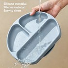 Silicone Baby Kids Feeding Snack Toddler Placemat Kids Suction Plate Food Tray