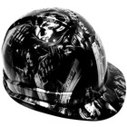 Hard Hat Custom Hydro Dipped  grim Reaper Shooter Steel Grey  Osha Approved