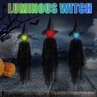 Set Of 3 Halloween Witch Stakes Outdoor Decorations Lights For Yard Lawn Usa