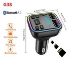 Bluetooth Transmitter Car Adapter Fm Mp3 Player Hands Free Radio Kit Usb Charger