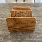 8 Pc Vintage Wooden   Cork Bar Drink Coaster Set Mid Century Modern Mcm Retro