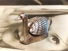 Swan Tiny Silver Tone-4cm-vintage Pill Box-1b