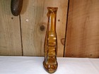 Vintage Amber Glass Violin Cello Shaped Bottle