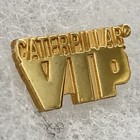 Caterpillar Vip Lapel Pin Cat Tie Tack Employee Tractor Advertising Gold Tone