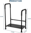 Adjustable Step Stool With Handles Non-slip Platform 440lb Load For Seniors   Rv