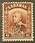 Travelstamps  Sarawak Stamps Scott  163 - 6c Crown Op Mint Moglh