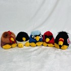 Vintage Lot Of 5 Puffkins Plush Toys With Tag  tiki  Jake  Tux  Rocky  Casey 