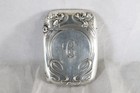 Rare American Made Kerr Sterling Silver Art Nouveau Winged Fairy Match Safe