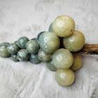 Vintage Mcm Grapes Italian Marble Alabaster Stone Marble Blue Green Decor