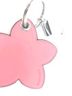 Original Coach Pink Flat Flower Leather Bag Charm Keychain Key Ring Cr904 Nwt