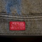 Guess Denim Jacket Vintage Black grey Trucker Hip Hop 90   s Mens Xxl See Pics 