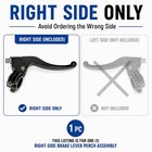 Mycheng 7 8  Right Brake Lever Perch Assembly  22mm Single  22mm   Black