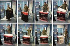 Portable Promo Table Marketing Event Kiosk Sampling Counter Display   Graphics