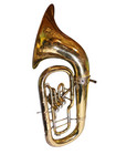 Vintage Buescher Aristocrat Bell Front Baritone Horn W  Mouthpiece   Hard Case 