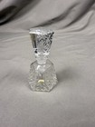 Vintage Clear Cut Crystal Glass Art Deco Perfume Bottle Rare Vanity Decor