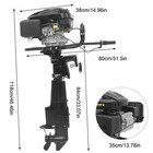 7 5 Hp 4-stroke Outboard Motor Engine Air Cooled For Small Boats Of 2 7 8 Meters