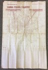 Vintage Lambe Young Map Of Winston-salem And Forsyth County North Carolina