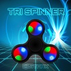 Black Led Hand Spinner Tri Fidget Focus Desk Toy Edc Adhd Autism Kids Adult X50