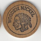 1921-1981  Roy   Sara Nickel 60th Wedding Anniversary Token Indian Wooden Nickel