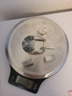 Vintage 4-piece Sterling Silver   Mosaic Inlay Ranger Belt Buckle Set By Rrg