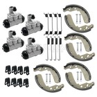 Front Rear Brake Wheel Cylinders   Shoes For Kawasaki Mule 610 600 Sx Kaf400