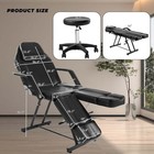 Open Box - 72 Inch Facial Chair Adjustable Split Leg Tattoo Chair Beauty Bed