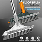 3-in-1 Long Handle Rotating Cleaning Brush Bathroom   Floor Crevice Tool