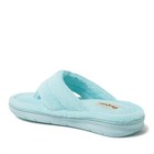 Dearfoams Women s Wrenley Terry Thong Flip Flop House Slipper