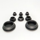 Black Snap-on Hole Plug Silicone Rubber Blanking Seal Bung Pipe Tube 2 5-50 6mm