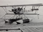 1926 Naval Seaplane At Training Station Great Lakes B w Snapshot Photo
