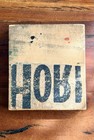 Antique 1920s Halloween Witch Printing Block Vintage Letterpress Wood Stamp Hori
