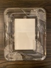 Mikasa Frosted Glass Floral Picture Frame vintage 3d 8 x10 frame 4 x6 photo