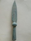Old China Warring States Period Solider Weapon Bronze Spear Lance Head