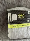 Athletic Works Thermal Underwear Set Boys Size Xl  14-16  Grey Waffle Pajama Set