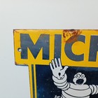 Vintage Michelin Tires Made In England Porcelain Enamel Sign 9  X 5  Inches